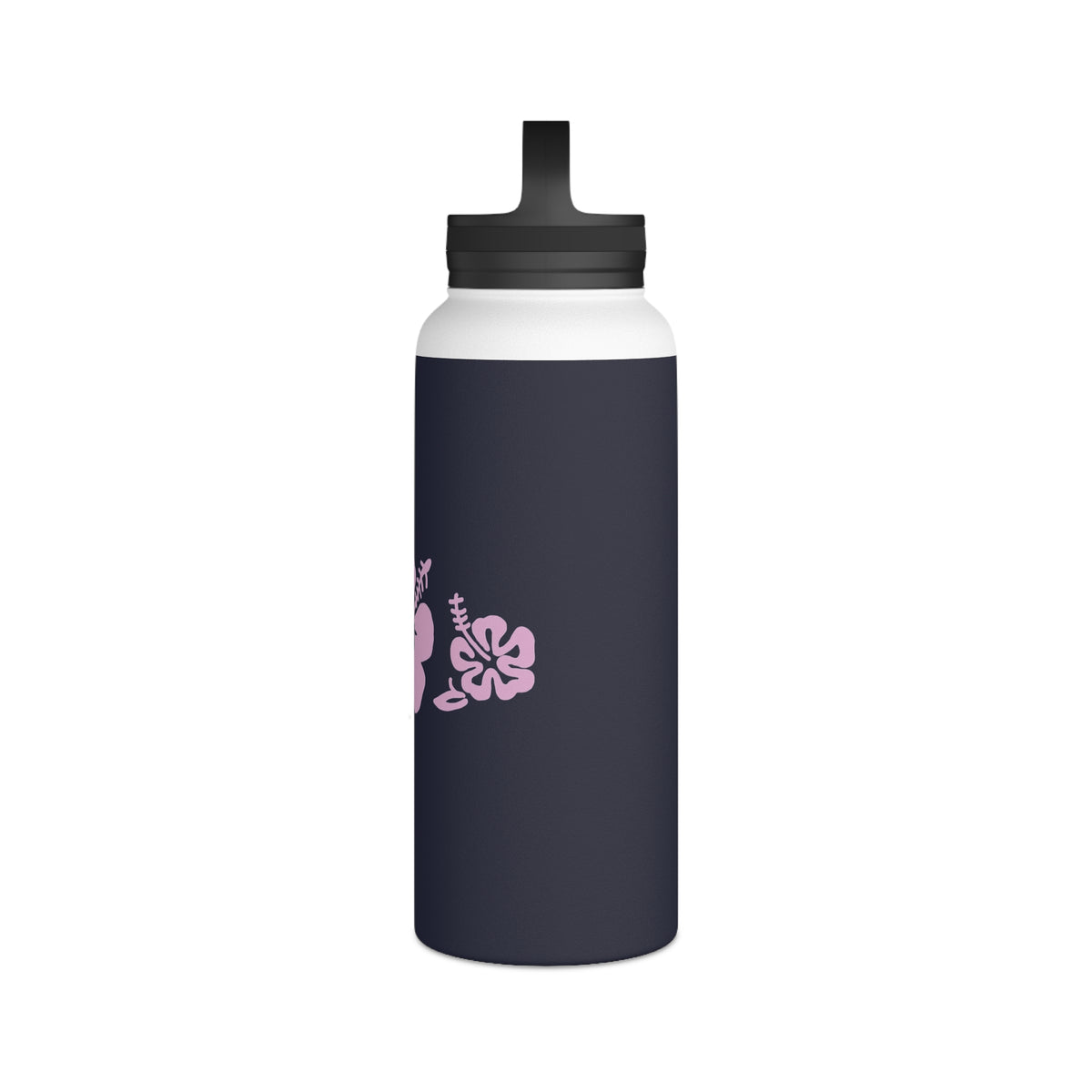 Blue Hawaii flower water bottle ~ back to school