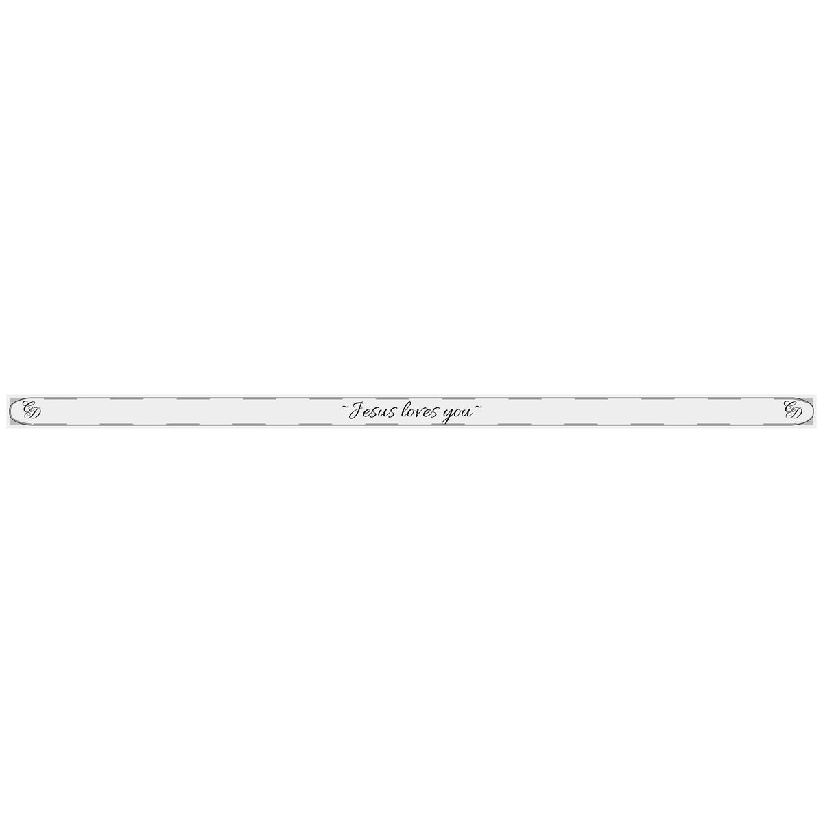 Jesus loves you ~ engraved bangle